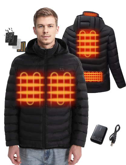 Heated Jacket - Dual Control System for Outdoor Comfort Julesroches