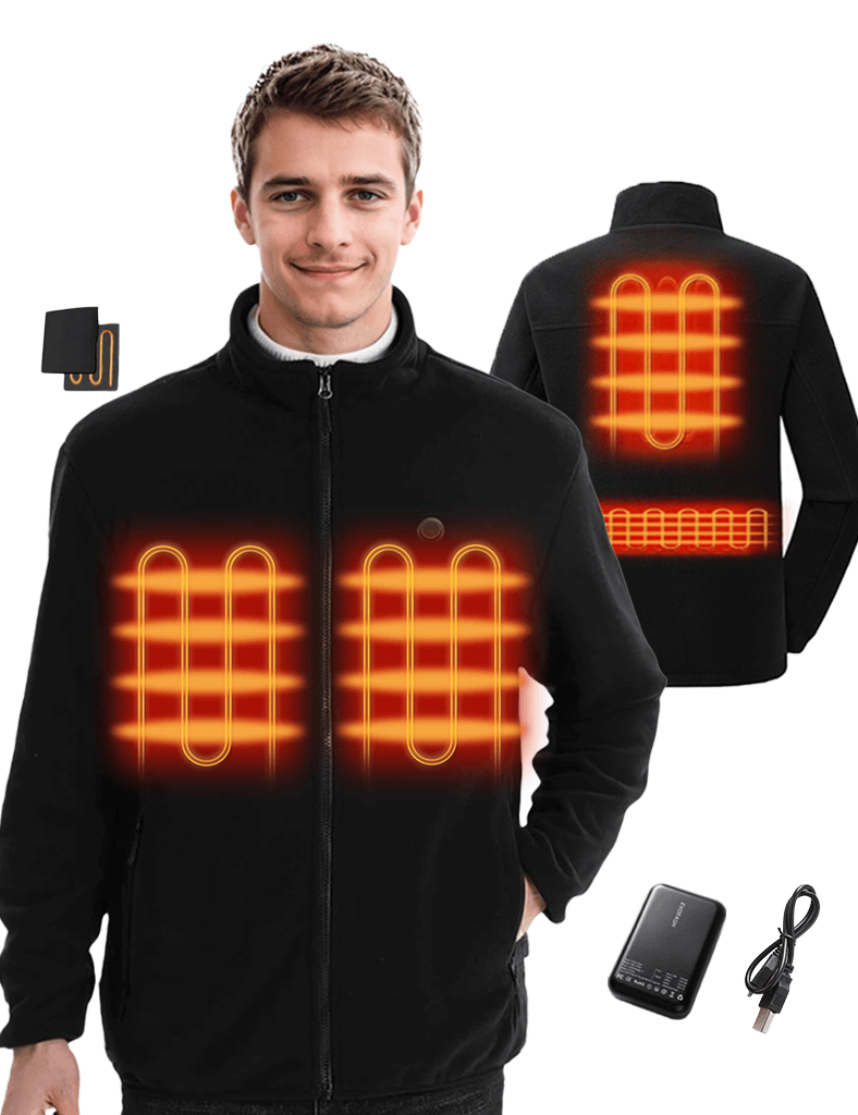 Heated Jacket Men - 5 Heating Zones for All-day Comfort Julesroches