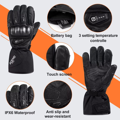 Heated Motorcycle Gloves - Microcarbon Fiber Warmth for Winter Julesroches