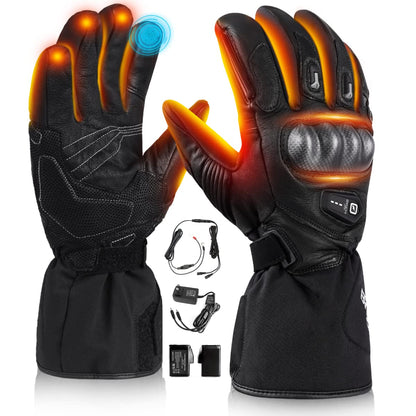 Heated Motorcycle Gloves - Microcarbon Fiber Warmth for Winter Julesroches