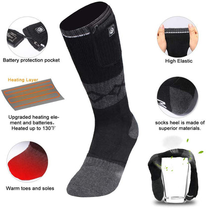 Heated Socks - Breathable and Windproof for Ultimate Warmth Julesroches