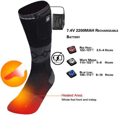 Heated Socks - Breathable and Windproof for Ultimate Warmth Julesroches