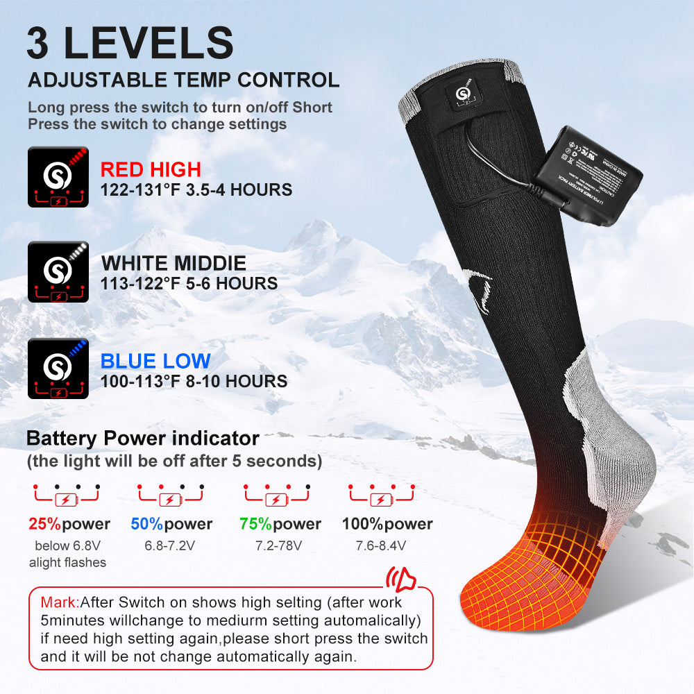 Heated Socks - Fast Heating for Winter Outdoor Sports Julesroches