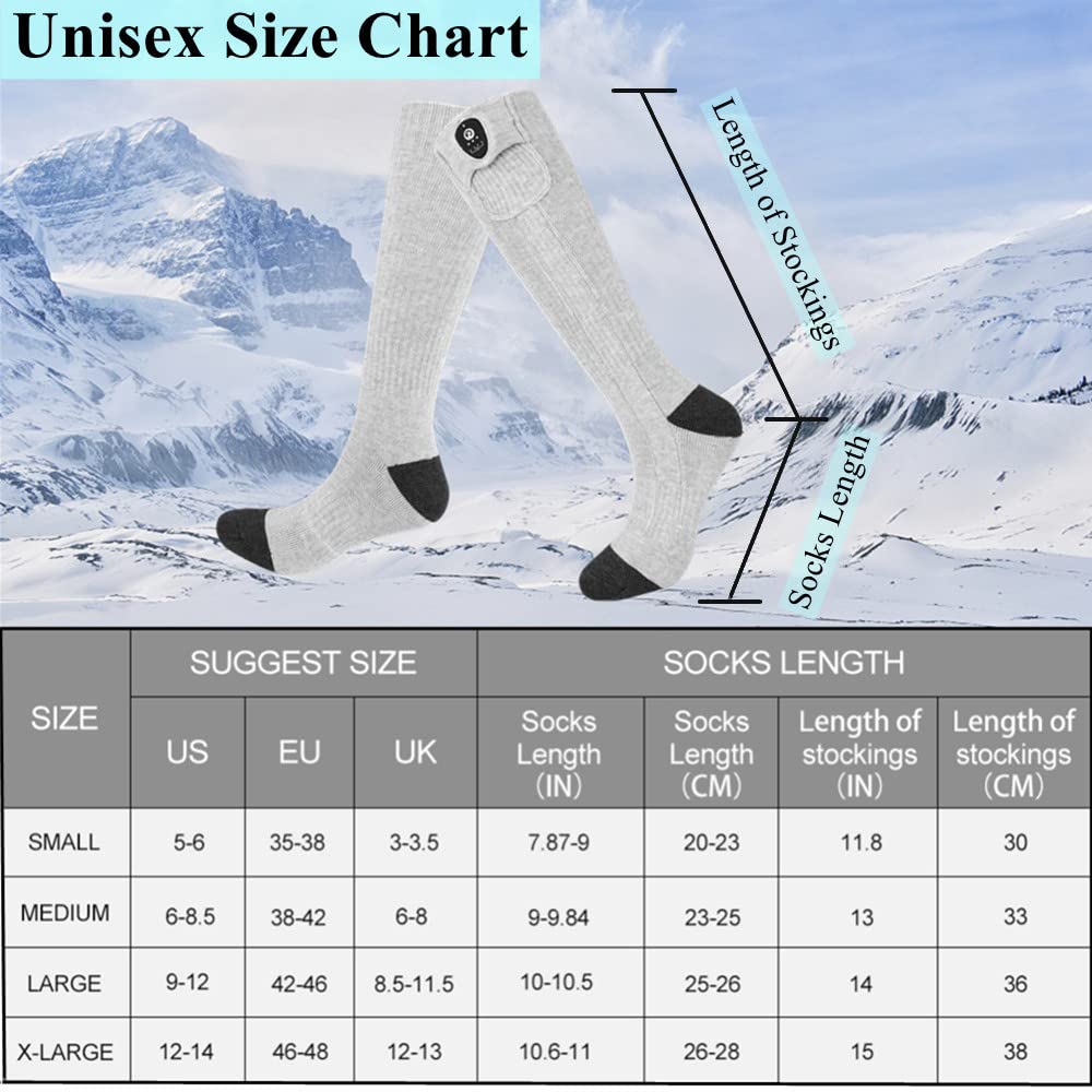 Heated Socks - Infrared Heating with Reinforced Toe for Winter Julesroches