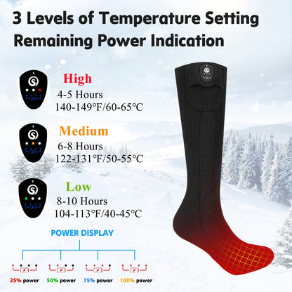 Heated Socks - Infrared Heating with Reinforced Toe for Winter Julesroches