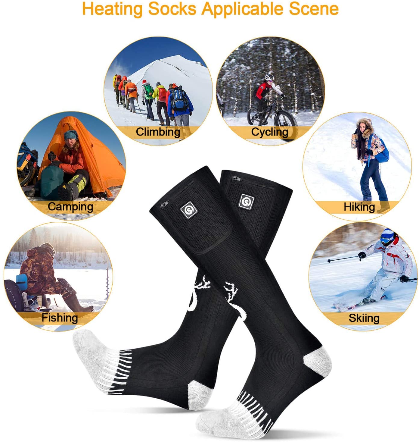 Heated Socks - Reinforced Comfort for Winter Use Julesroches