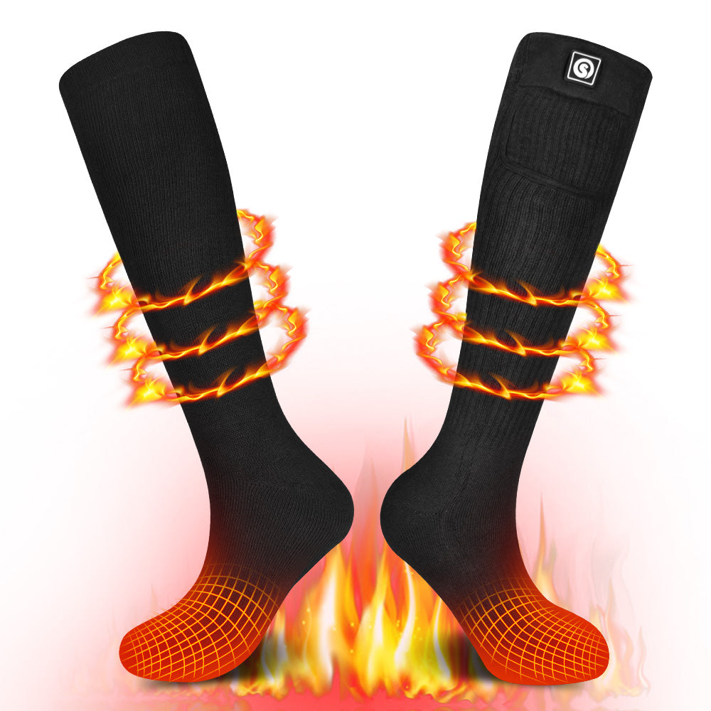 Heated Socks - Reinforced Toe for Winter Comfort Julesroches