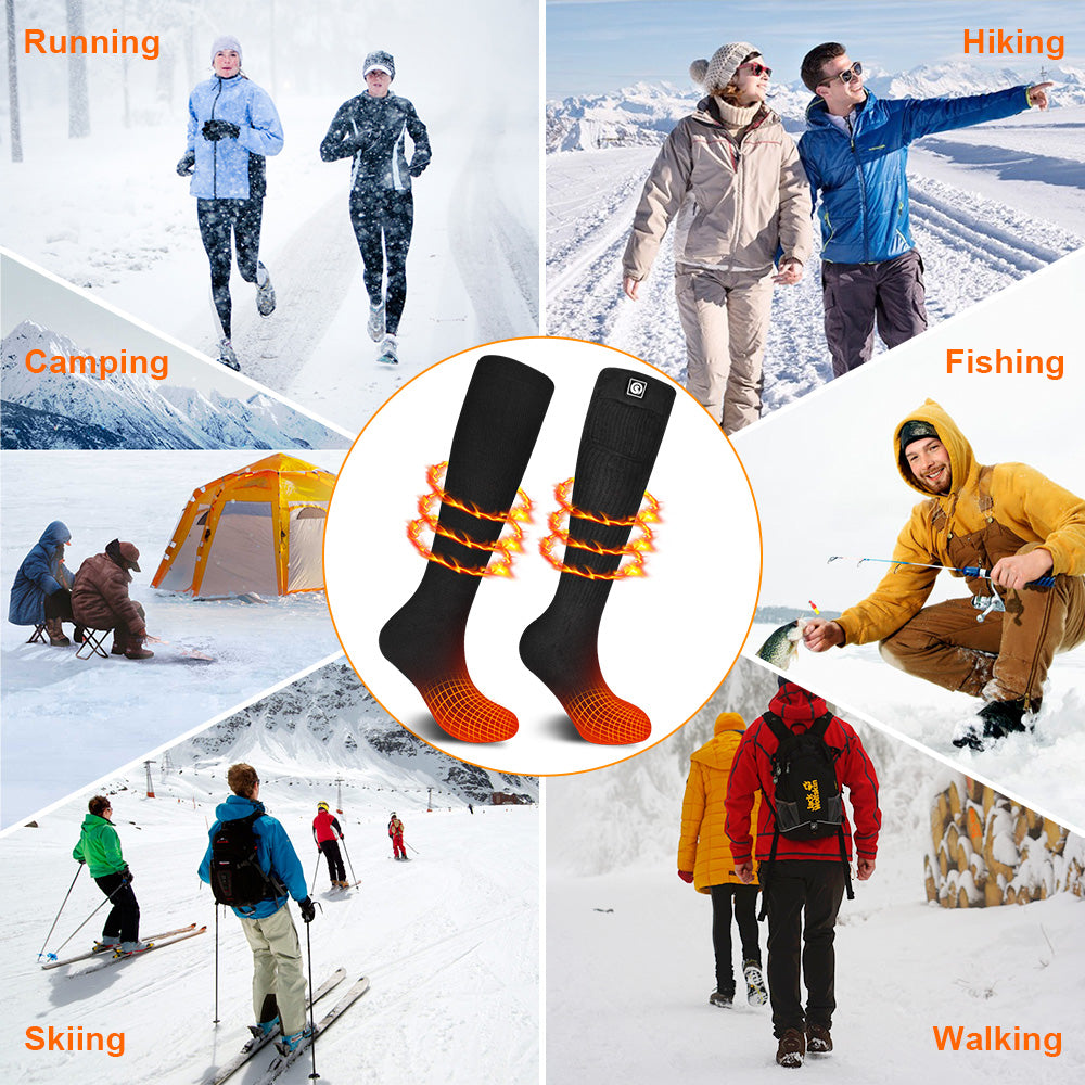 Heated Socks - Reinforced Toe for Winter Comfort Julesroches