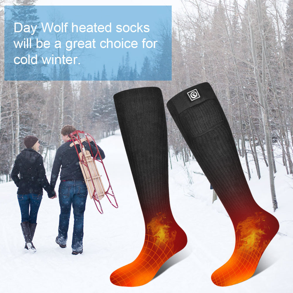 Heated Socks - Reinforced Toe for Winter Comfort Julesroches