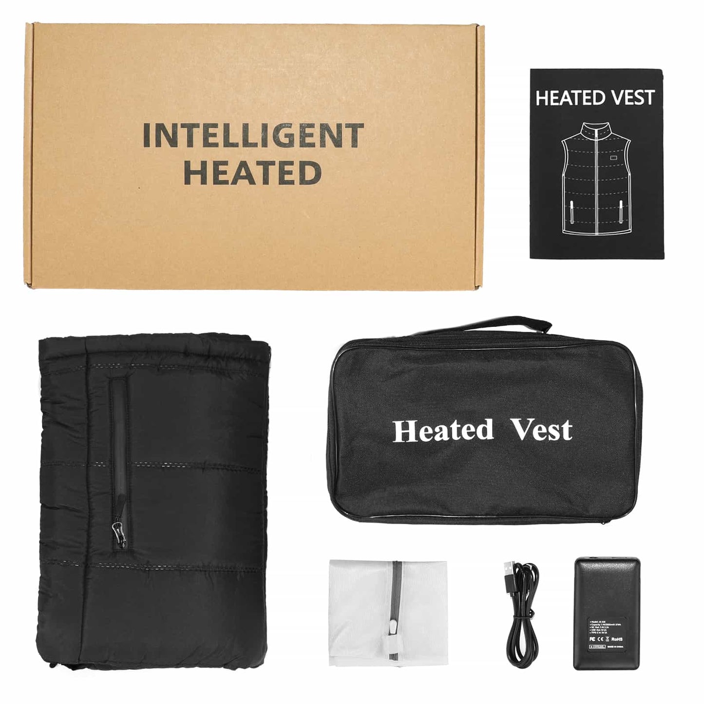 Heated Vest - Adjustable Dual Temperature for Maximum Warmth Julesroches