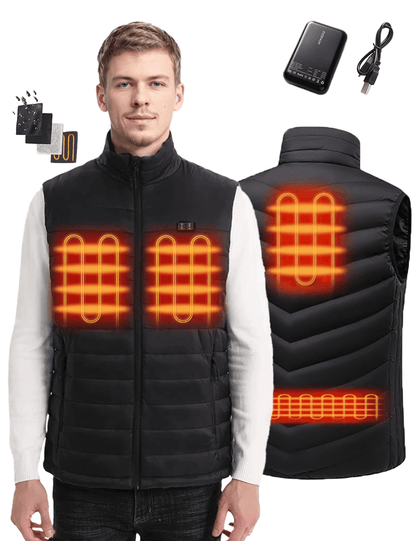 Heated Vest - Carbon Fiber Elements for Customizable Warmth Julesroches