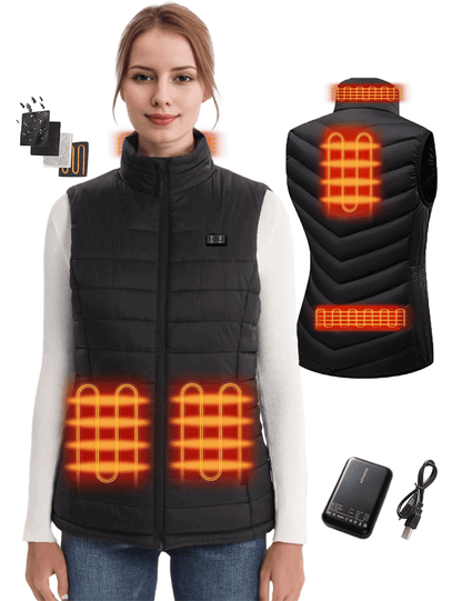 Heated Vest - Dual Control for Women's Comfortable Warmth Julesroches