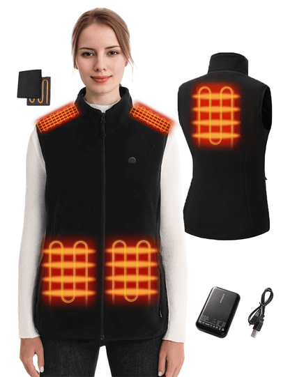 Heated Vest - Five Heating Zones for Cold Weather Comfort Julesroches