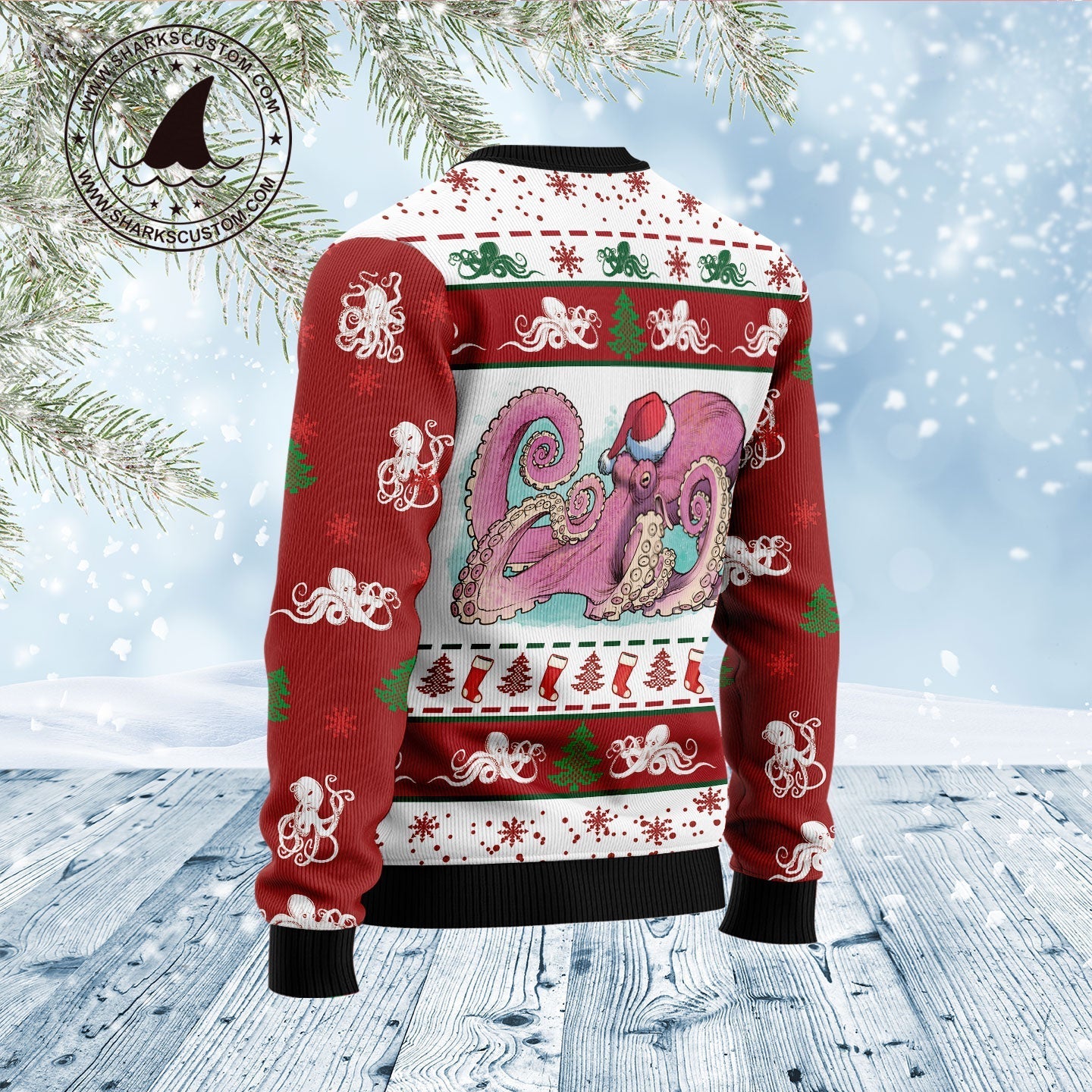 Holiday Ugly Sweater JulesRoche All-Over Print Cotton Classic Julesroches