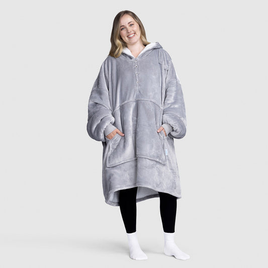 Oversized Wearable Blanket Sherpa Fleece Hoodie - JulesRoche