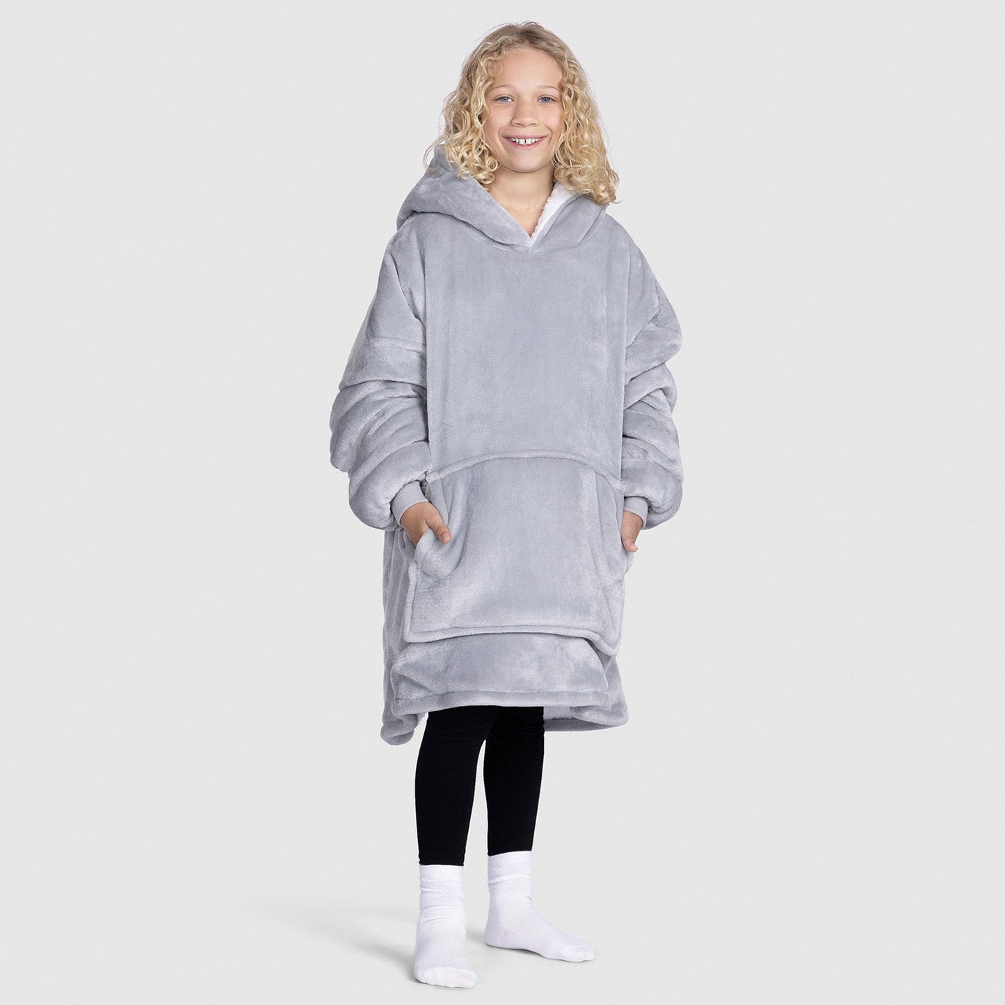 Wearable Blanket JulesRoche Kids Oversized Hoodie with Sherpa Fleece