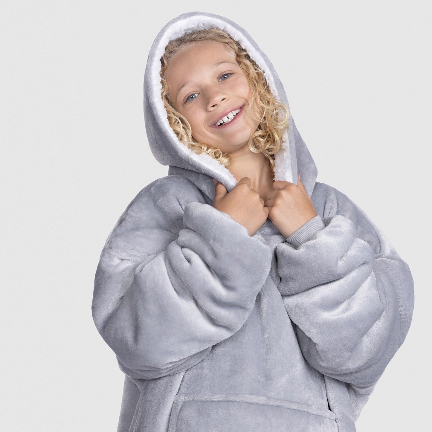 Wearable Blanket JulesRoche Kids Oversized Hoodie with Sherpa Fleece