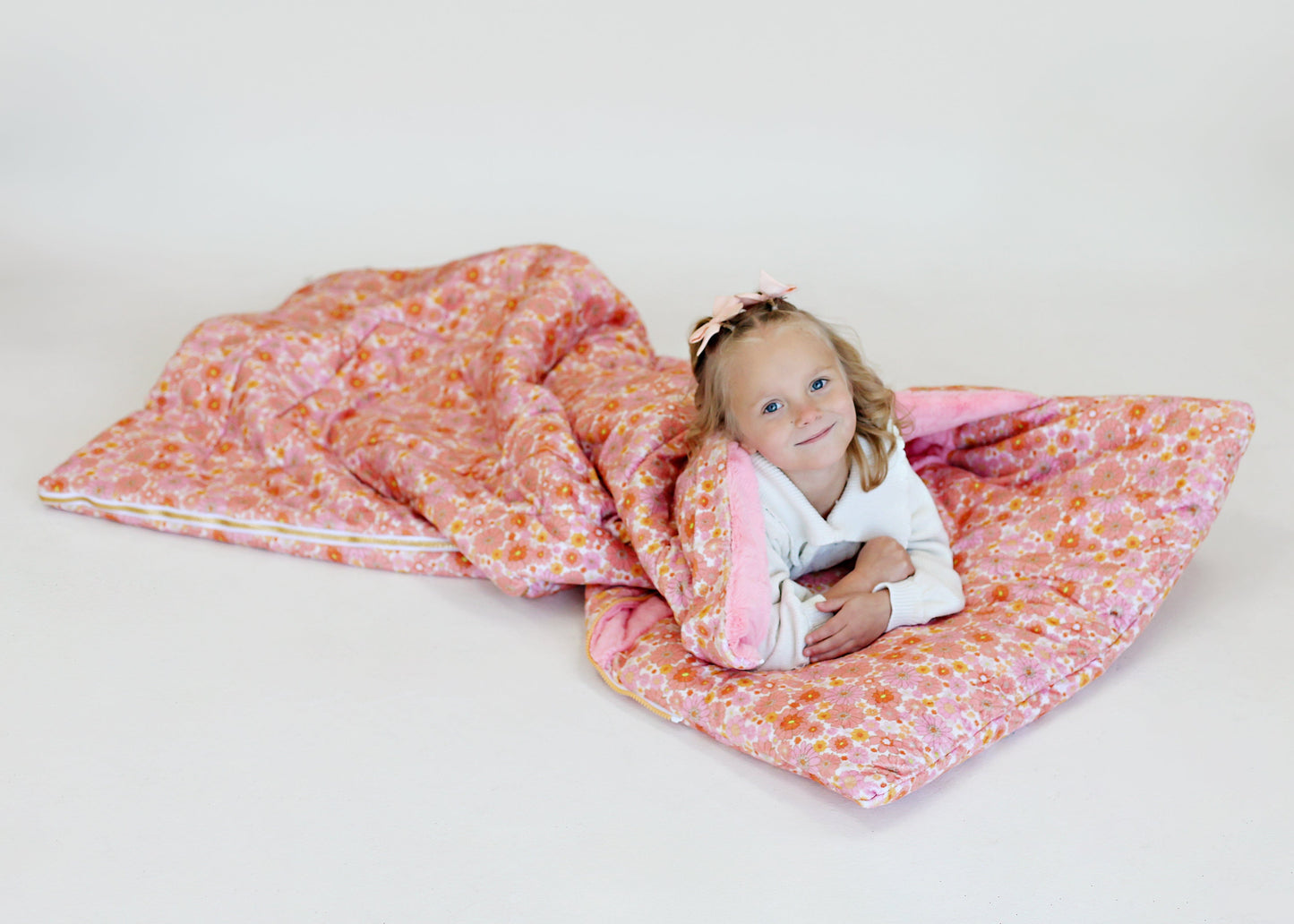 Kids Sleeping Bag JulesRoche Soft Plush with Pillow