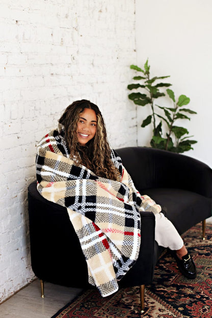 Tartan Blanket JulesRoche Fluffy Luxury Blanket Collection