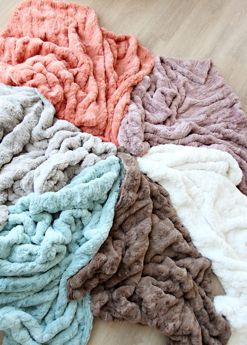 Luxury Blanket JulesRoche Silky Mauve Ultra Sorbet