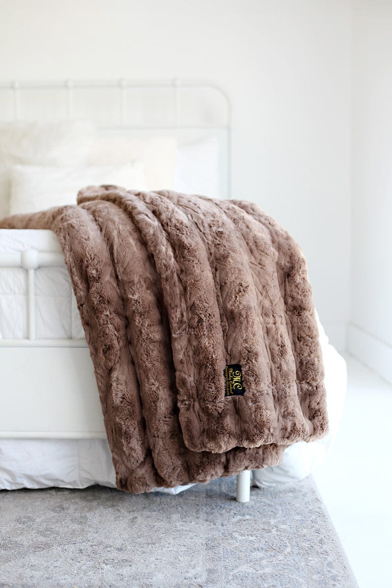 Soft Blanket JulesRoche Ultra Sorbet Gingersnap Silky Texture