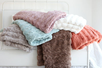 Soft Blanket JulesRoche Ultra Sorbet Gingersnap Silky Texture