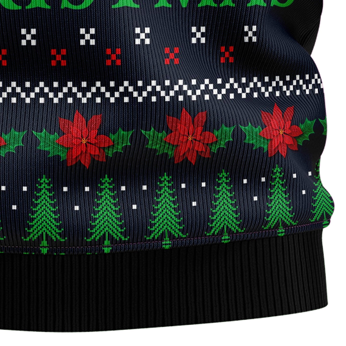 JulesRoche Ugly Christmas Sweater All-Over Print Cotton Blend Julesroches