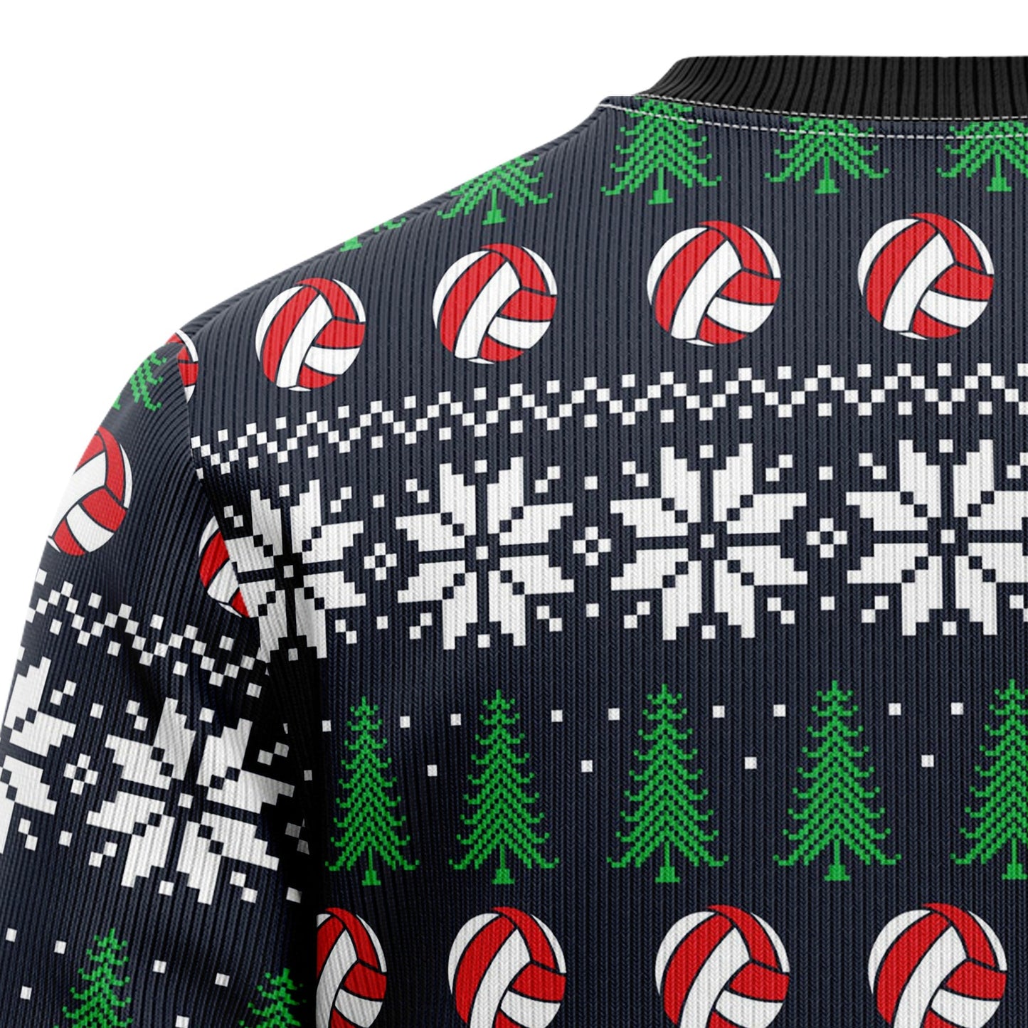 JulesRoche Ugly Christmas Sweater All-Over Print Cotton Blend Julesroches