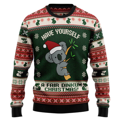 Knitted Ugly Sweater JulesRoche All-Over-Print Holiday Outfit Julesroches