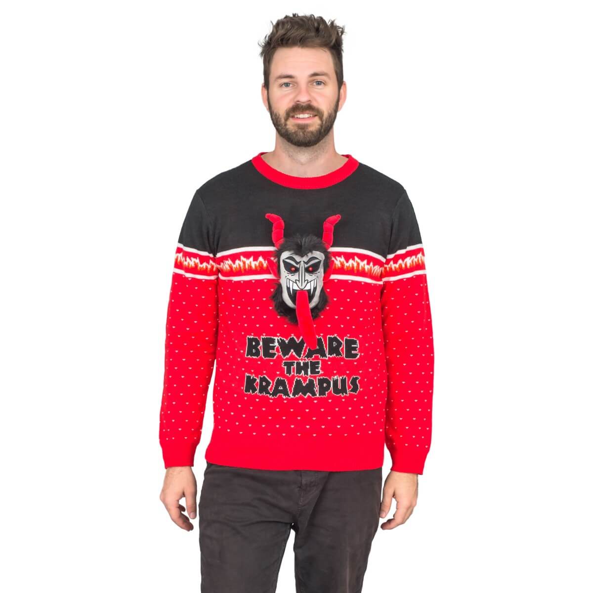 Krampus Monster Ugly Christmas Sweater JulesRoche 3D Design Julesroches