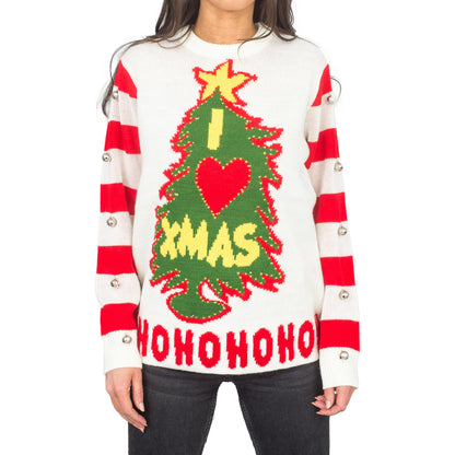 Light-Up Ugly Christmas Sweater JulesRoche Funny Pullover Men Women Julesroches