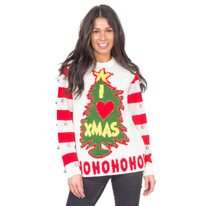 Light-Up Ugly Christmas Sweater JulesRoche Funny Pullover Men Women Julesroches