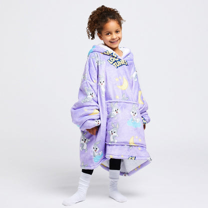 Kids Sherpa Wearable Blanket JulesRoche Oversized Hoodie