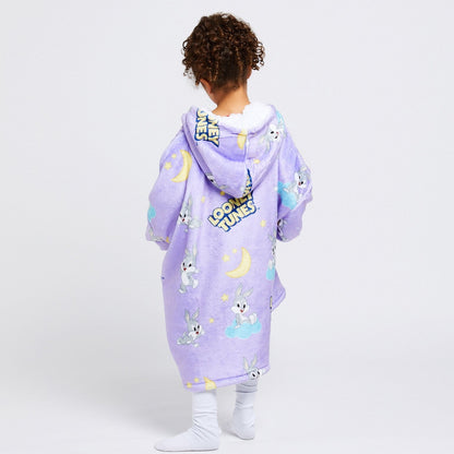 Kids Sherpa Wearable Blanket JulesRoche Oversized Hoodie