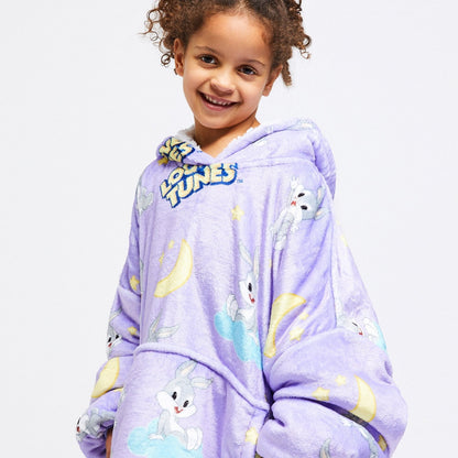 Kids Sherpa Wearable Blanket JulesRoche Oversized Hoodie