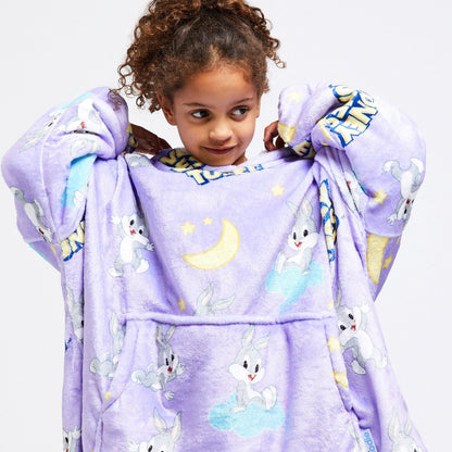 Kids Sherpa Wearable Blanket JulesRoche Oversized Hoodie