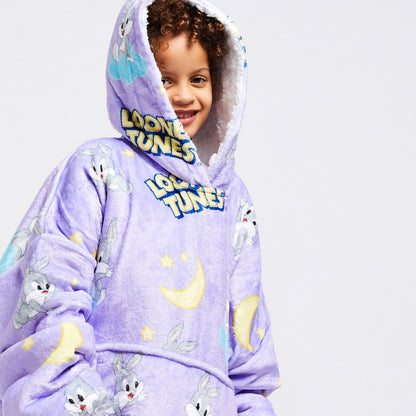 Kids Sherpa Wearable Blanket JulesRoche Oversized Hoodie