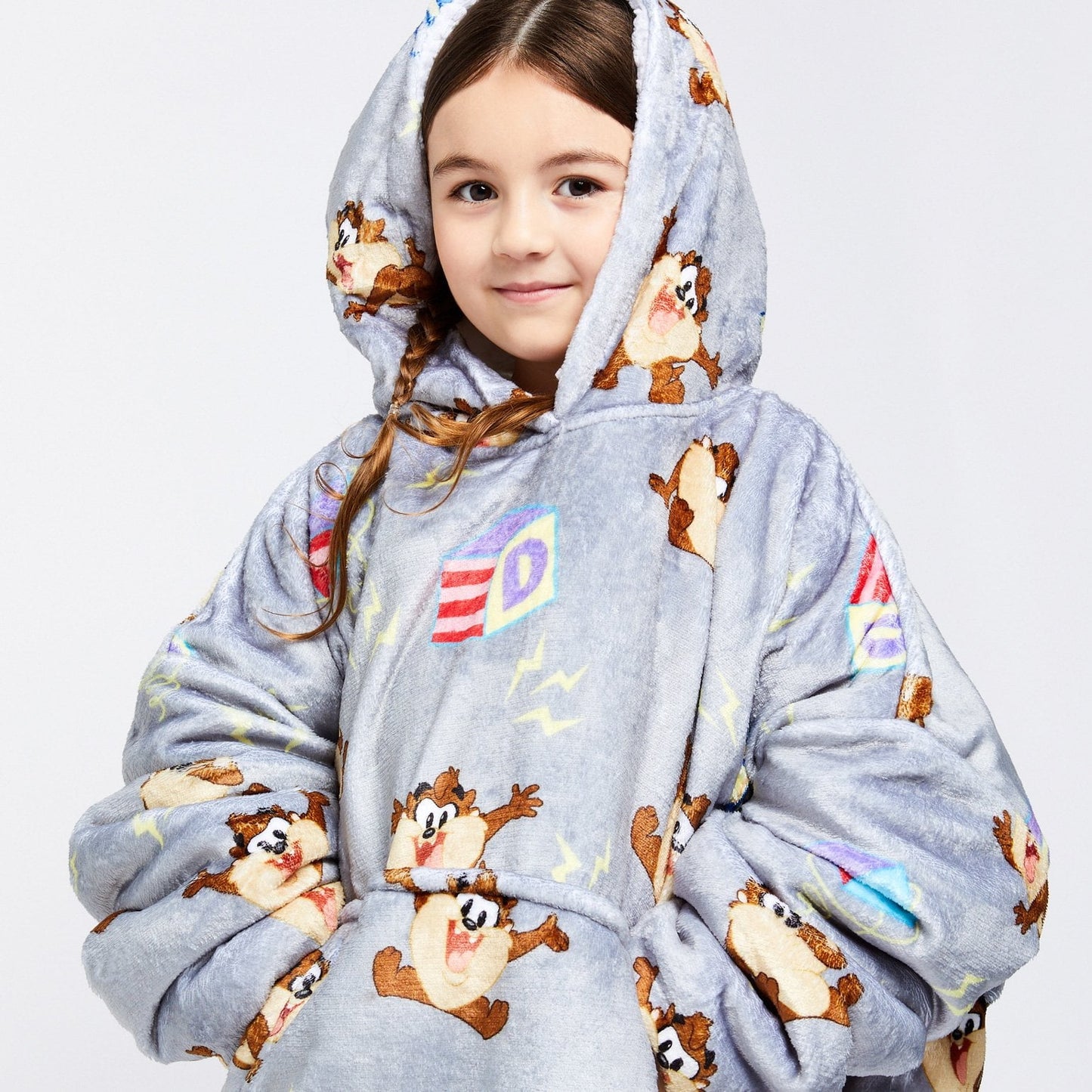 Kids Hooded Blanket JulesRoche Oversized Warm with Sherpa Fleece