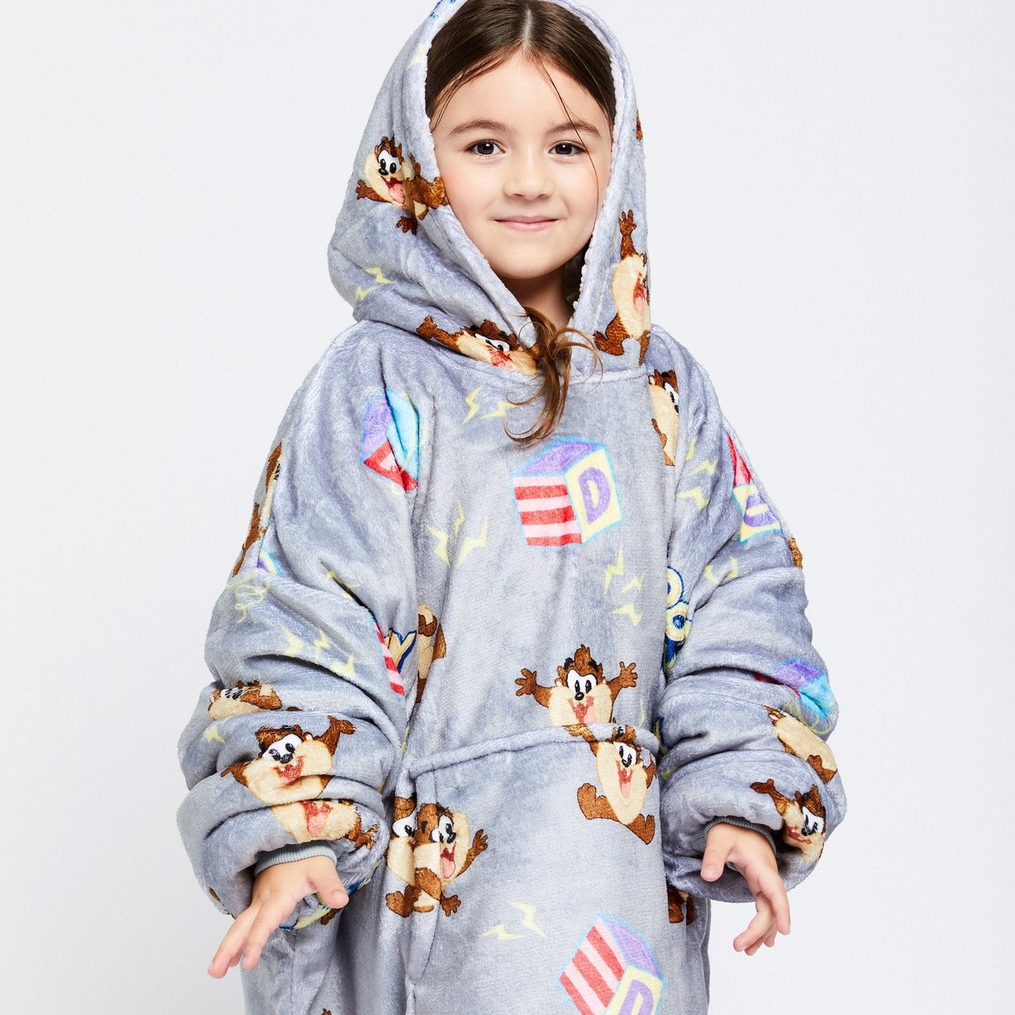 Kids Hooded Blanket JulesRoche Oversized Warm with Sherpa Fleece