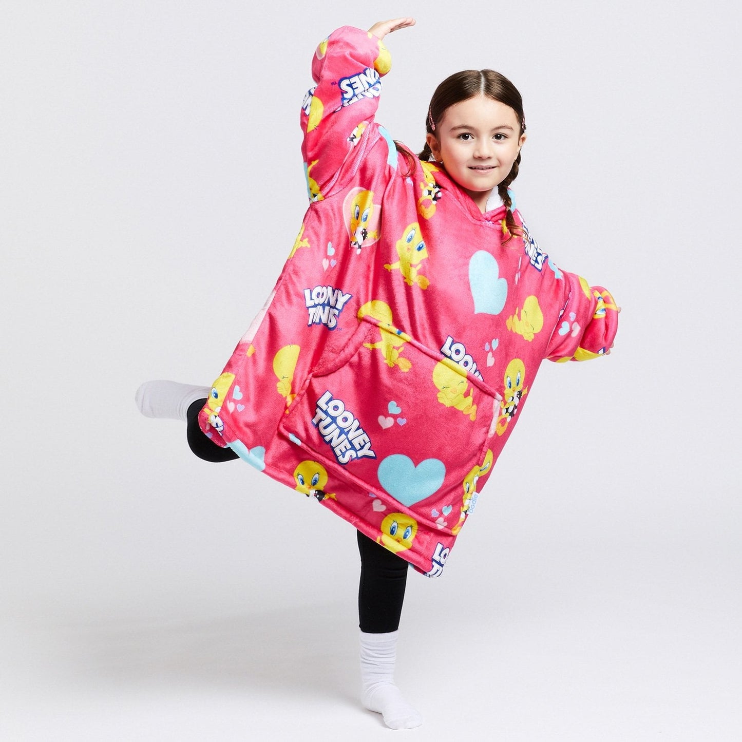 Kids Oversized Hoodie Blanket JulesRoche Sherpa Fleece Wearable