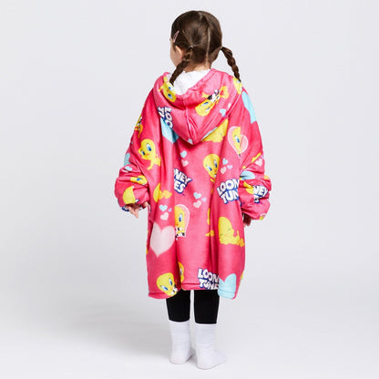 Kids Oversized Hoodie Blanket JulesRoche Sherpa Fleece Wearable