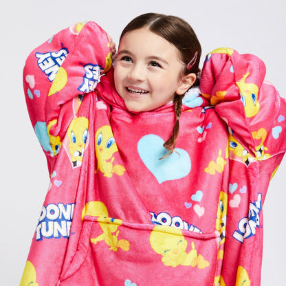 Kids Oversized Hoodie Blanket JulesRoche Sherpa Fleece Wearable