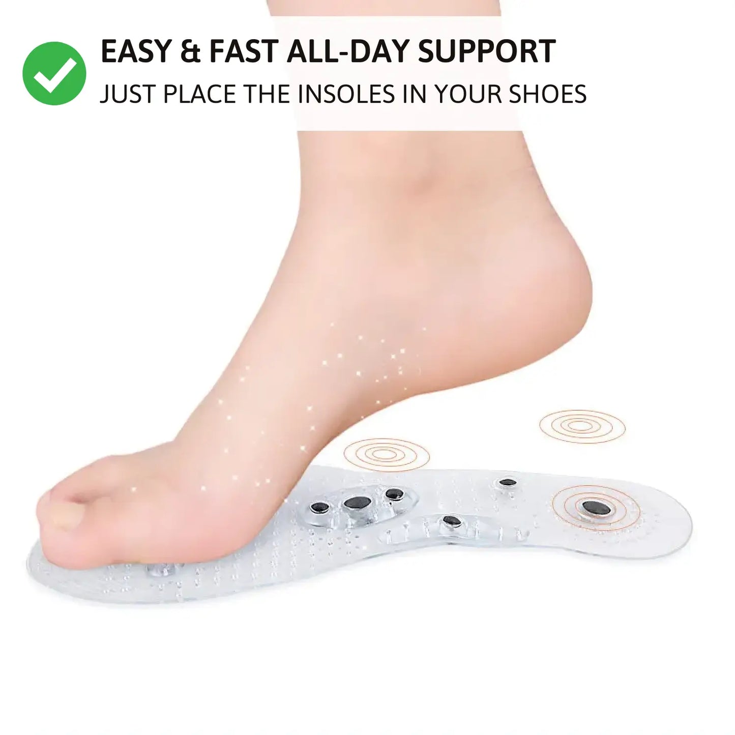 Plantar Fasciitis Insoles JulesRoche Magnetic Arch Support