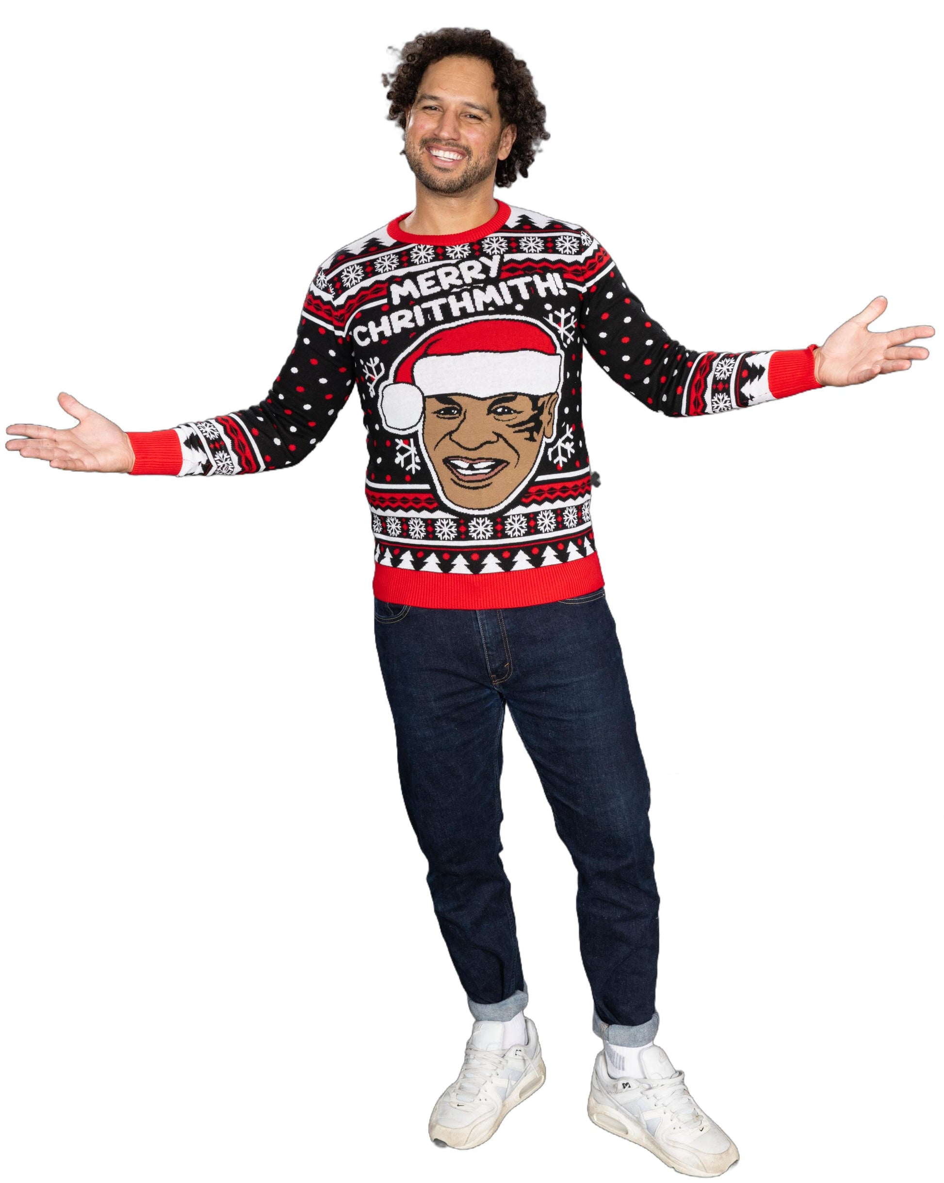 Men's Ugly Christmas Sweater JulesRoche Funny Boxer Knitted Julesroches