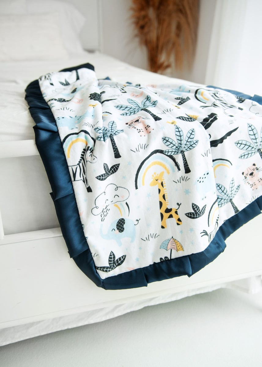 Baby Blanket JulesRoche Safari Animal Minky Medium