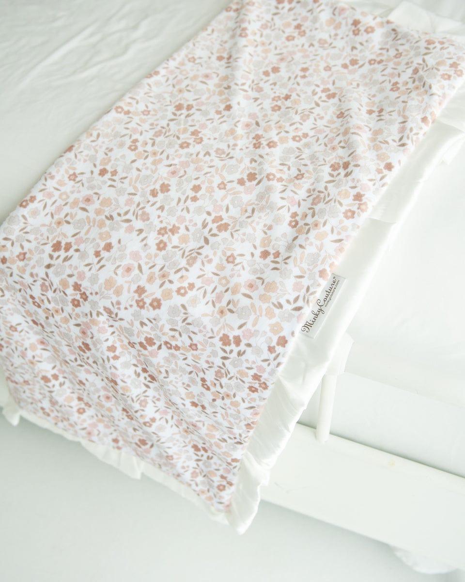 Baby Blanket JulesRoche Minky Plush Dainty Floral