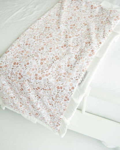 Baby Blanket JulesRoche Minky Plush Dainty Floral