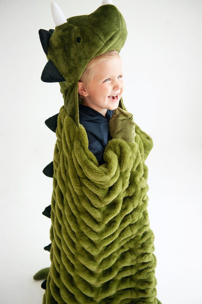 Huggable Dino Blanket JulesRoche with Triceratops Design 35x50