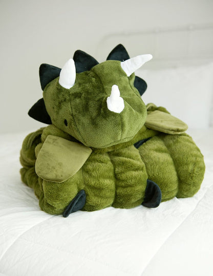 Huggable Dino Blanket JulesRoche with Triceratops Design 35x50