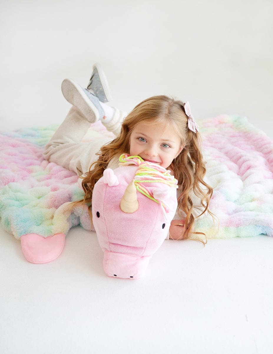 Hooded Unicorn Blanket JulesRoche Enchanting 35x50"